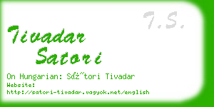 tivadar satori business card